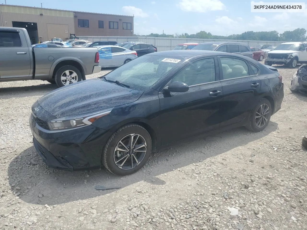 2022 Kia Forte Fe VIN: 3KPF24AD9NE434378 Lot: 59114744