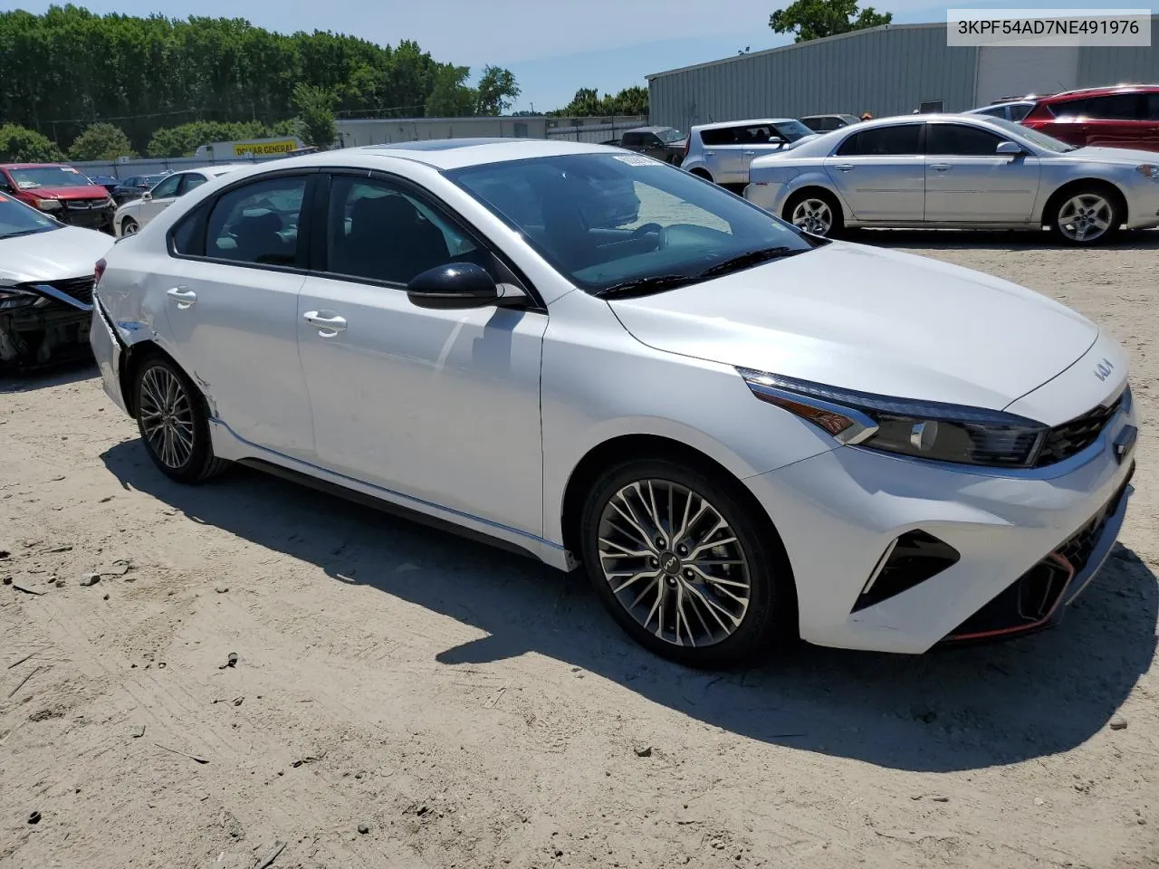 2022 Kia Forte Gt Line VIN: 3KPF54AD7NE491976 Lot: 60398184