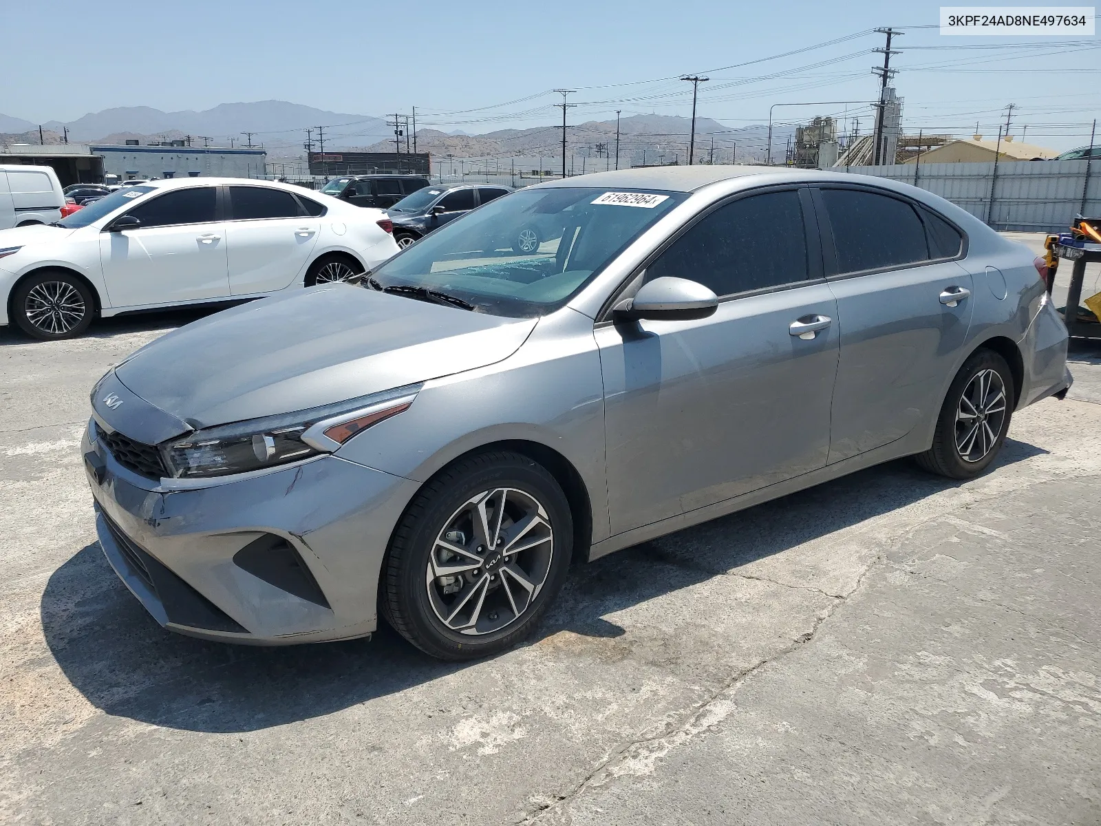 2022 Kia Forte Fe VIN: 3KPF24AD8NE497634 Lot: 61962964