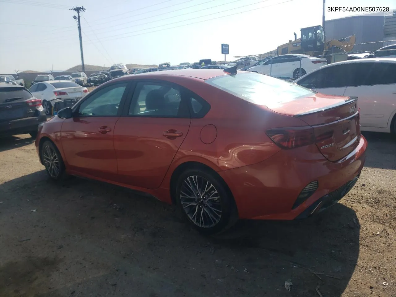 2022 Kia Forte Gt Line VIN: 3KPF54AD0NE507628 Lot: 62532434