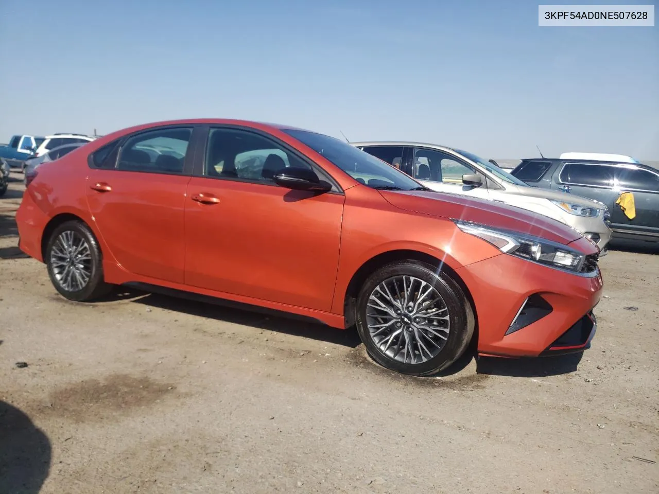 2022 Kia Forte Gt Line VIN: 3KPF54AD0NE507628 Lot: 62532434