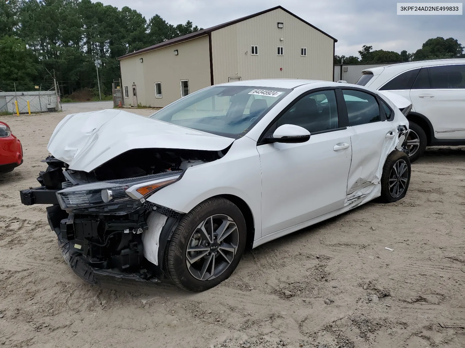 2022 Kia Forte Fe VIN: 3KPF24AD2NE499833 Lot: 64345924