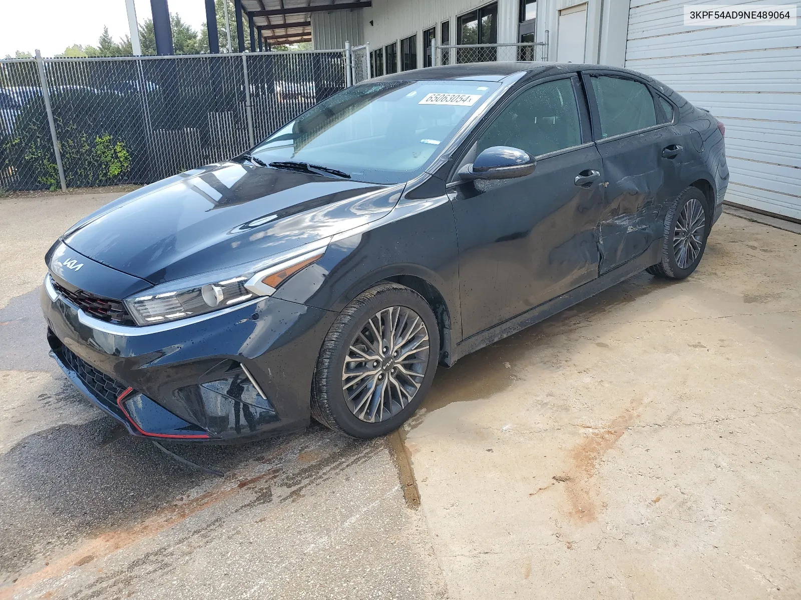 2022 Kia Forte Gt Line VIN: 3KPF54AD9NE489064 Lot: 65063054