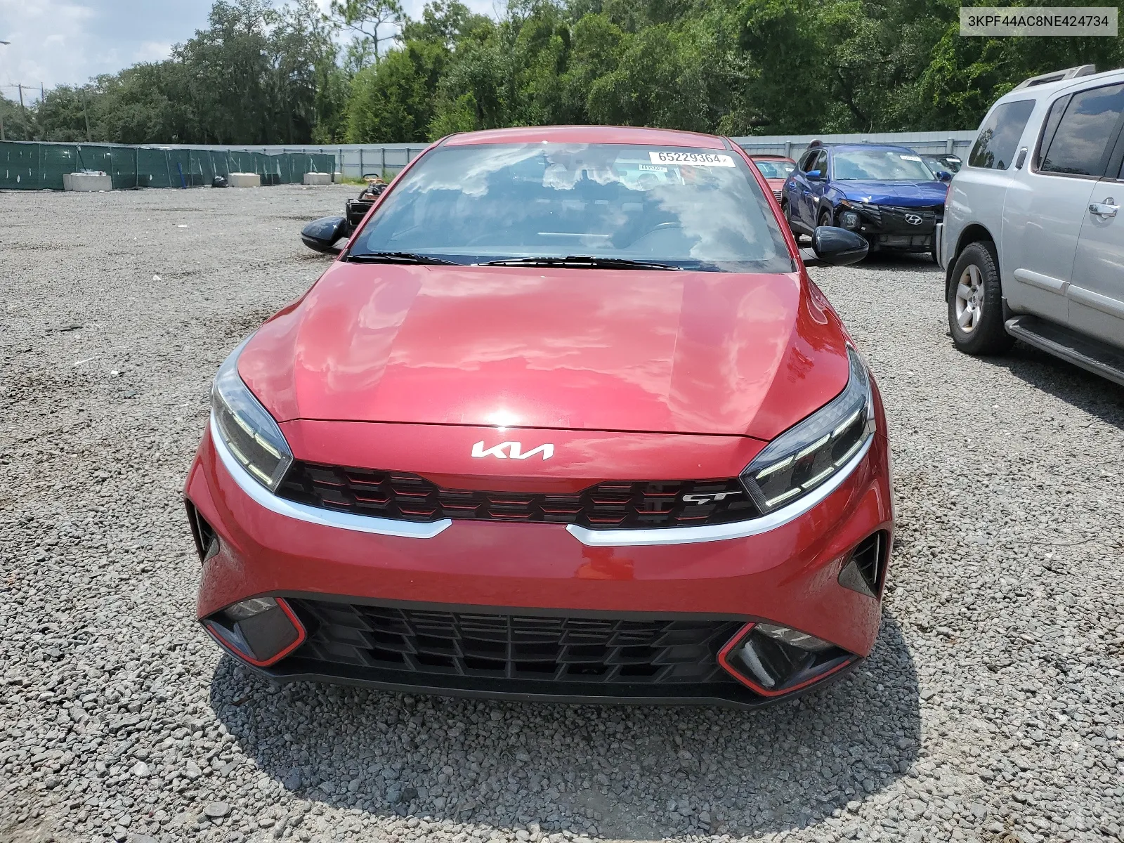 2022 Kia Forte Gt VIN: 3KPF44AC8NE424734 Lot: 65229364