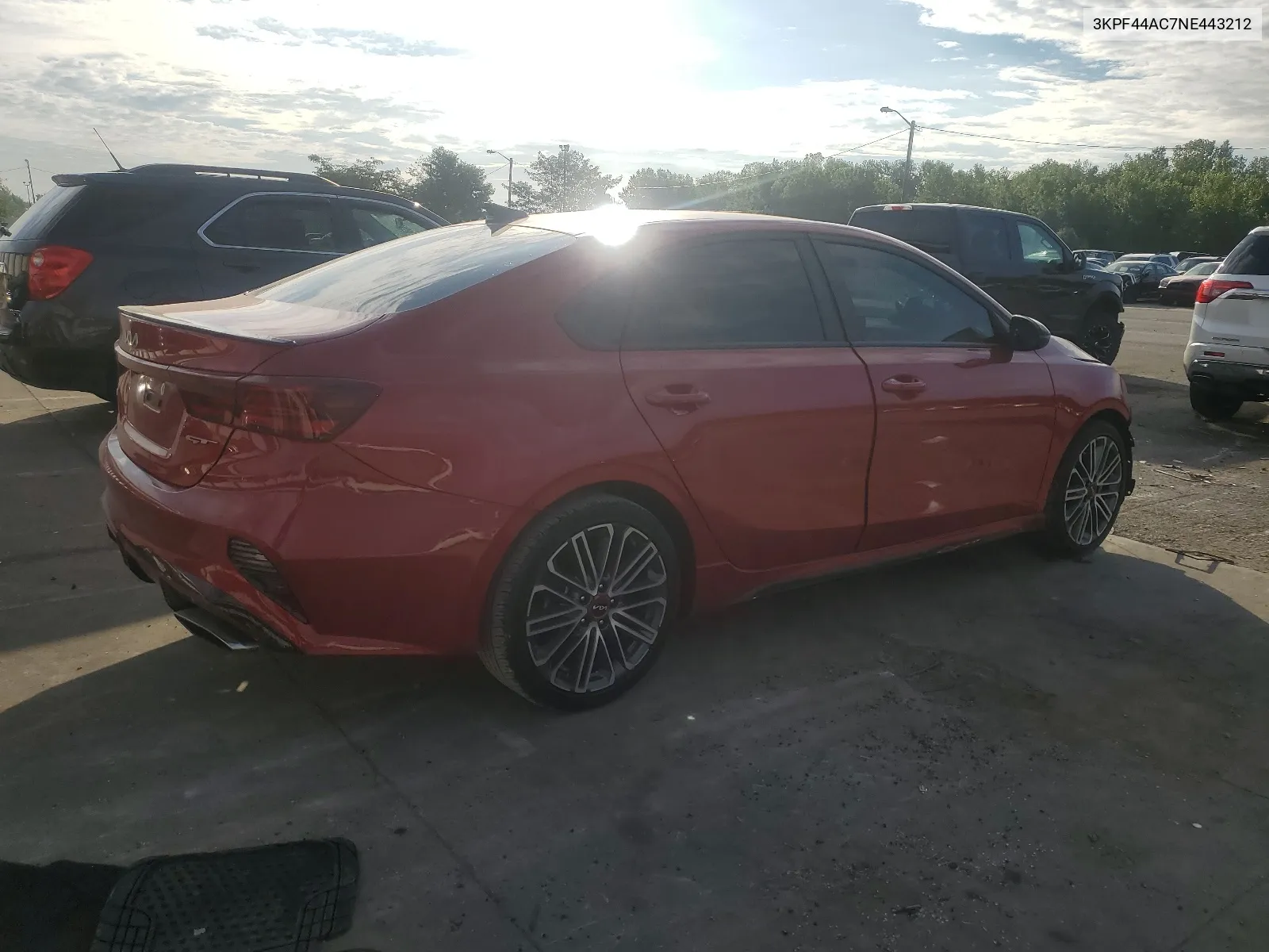 2022 Kia Forte Gt VIN: 3KPF44AC7NE443212 Lot: 66726224