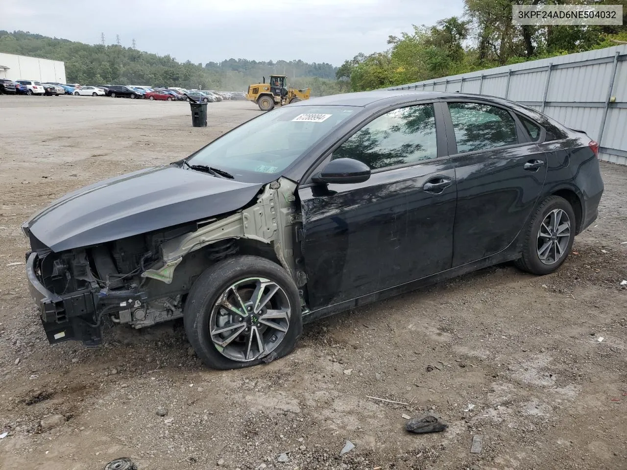 2022 Kia Forte Fe VIN: 3KPF24AD6NE504032 Lot: 67288994