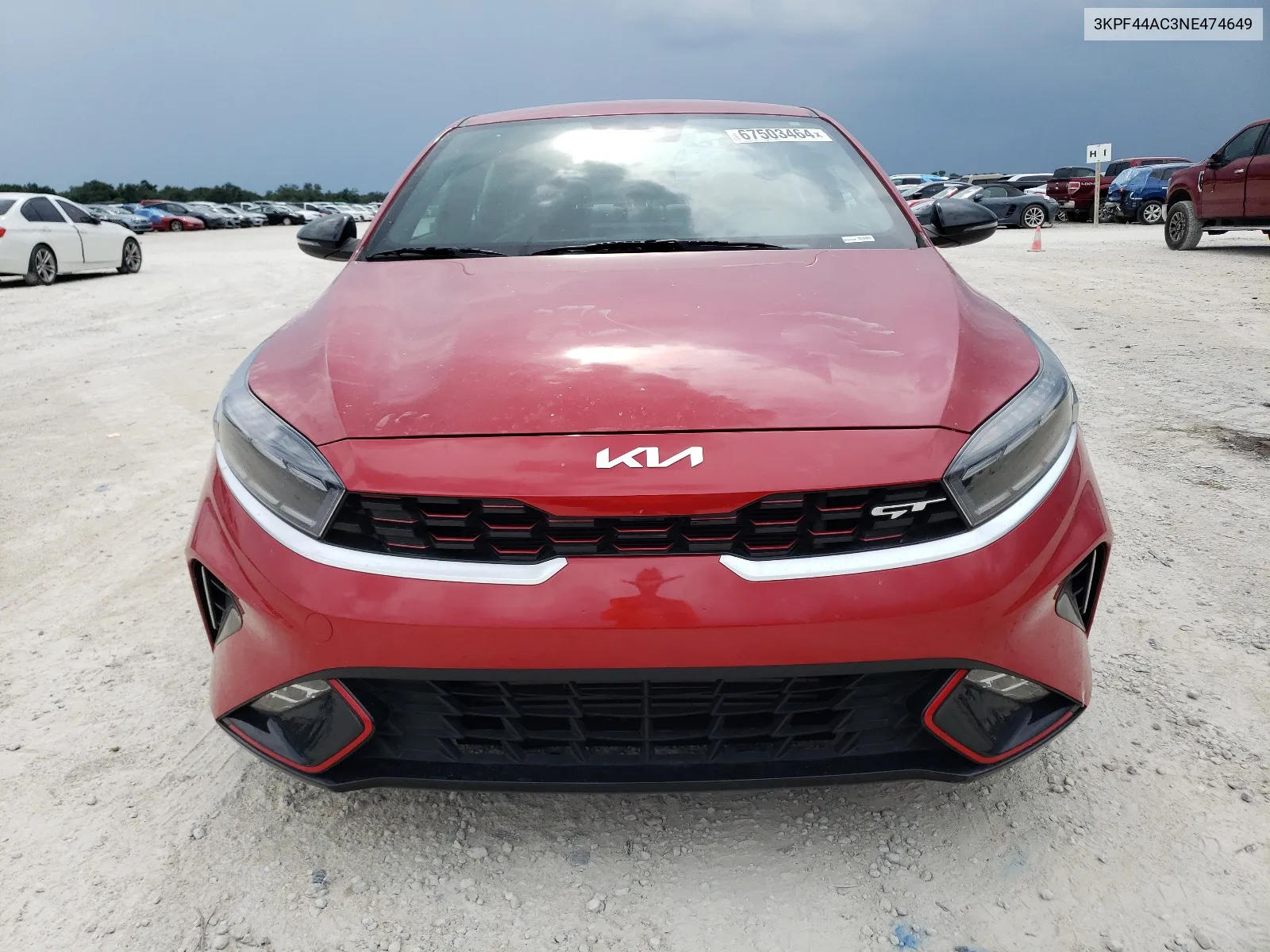 2022 Kia Forte Gt VIN: 3KPF44AC3NE474649 Lot: 67503464