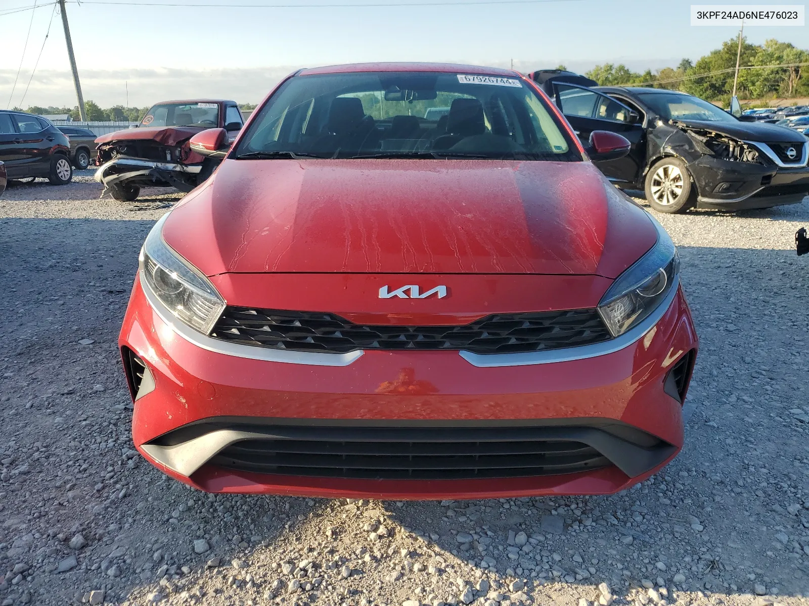 2022 Kia Forte Fe VIN: 3KPF24AD6NE476023 Lot: 67926744