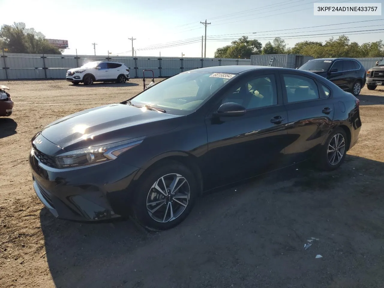 3KPF24AD1NE433757 2022 Kia Forte Fe