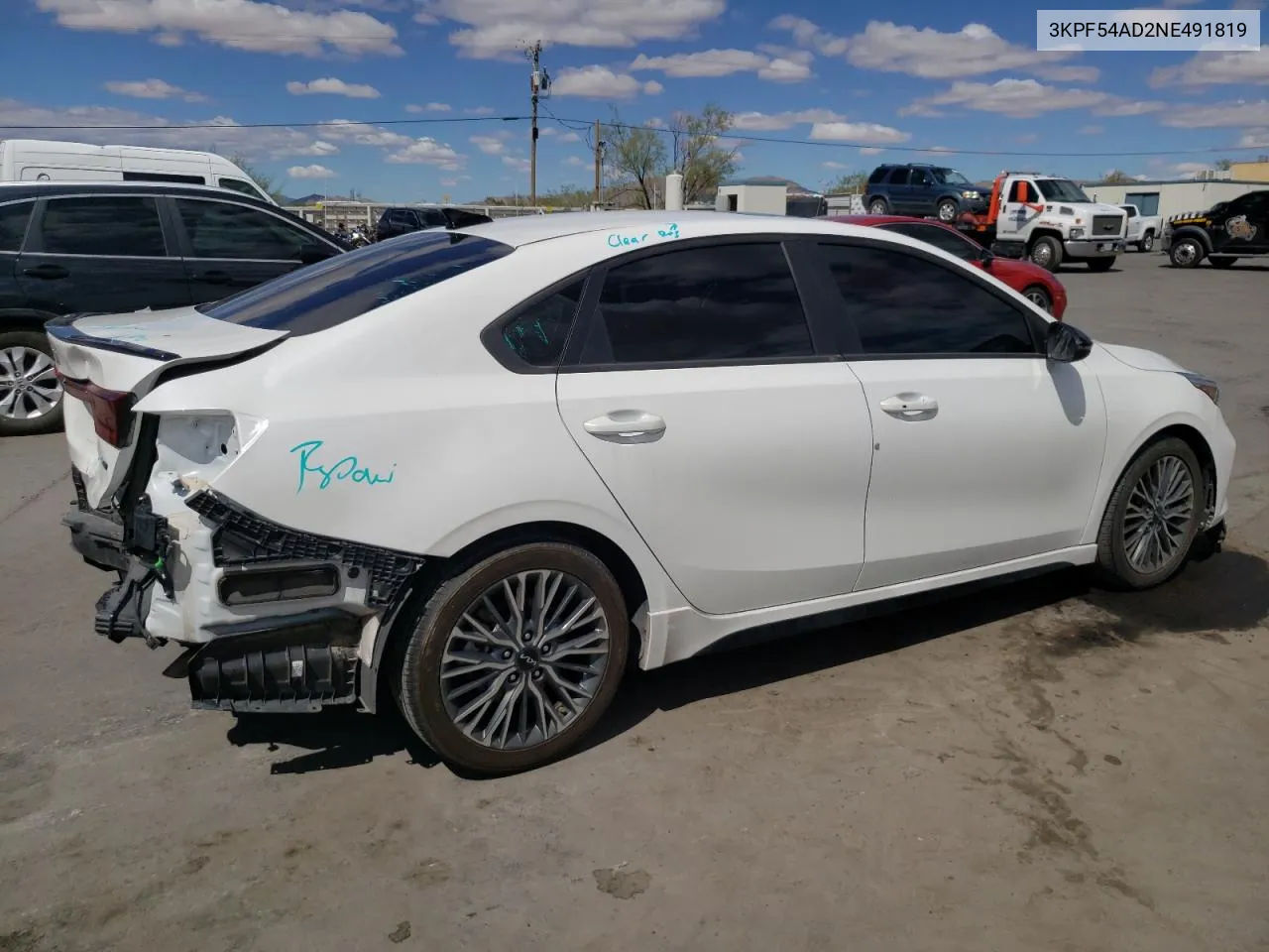 3KPF54AD2NE491819 2022 Kia Forte Gt Line