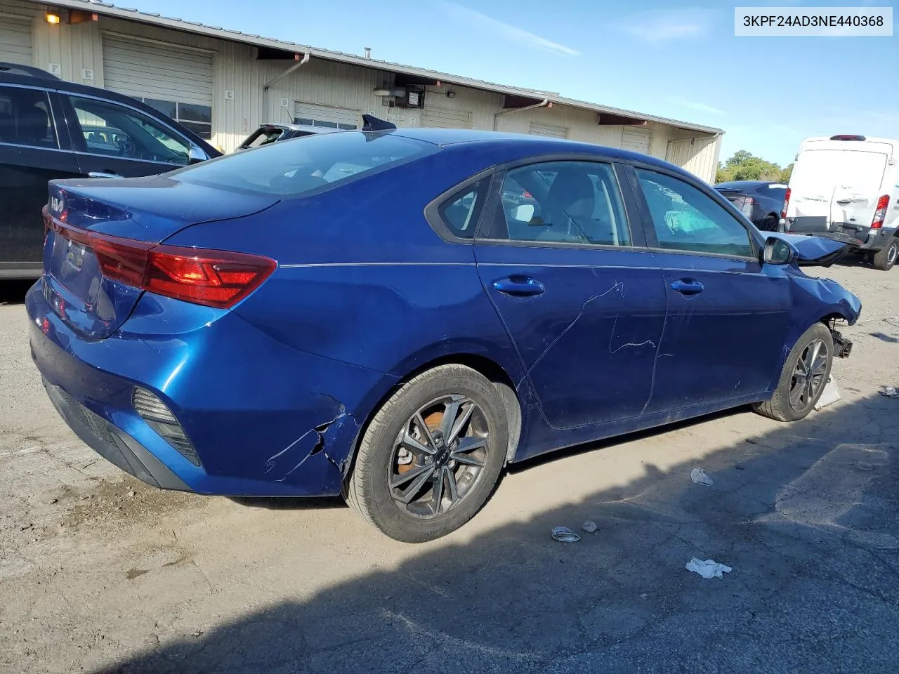 2022 Kia Forte Fe VIN: 3KPF24AD3NE440368 Lot: 69272474