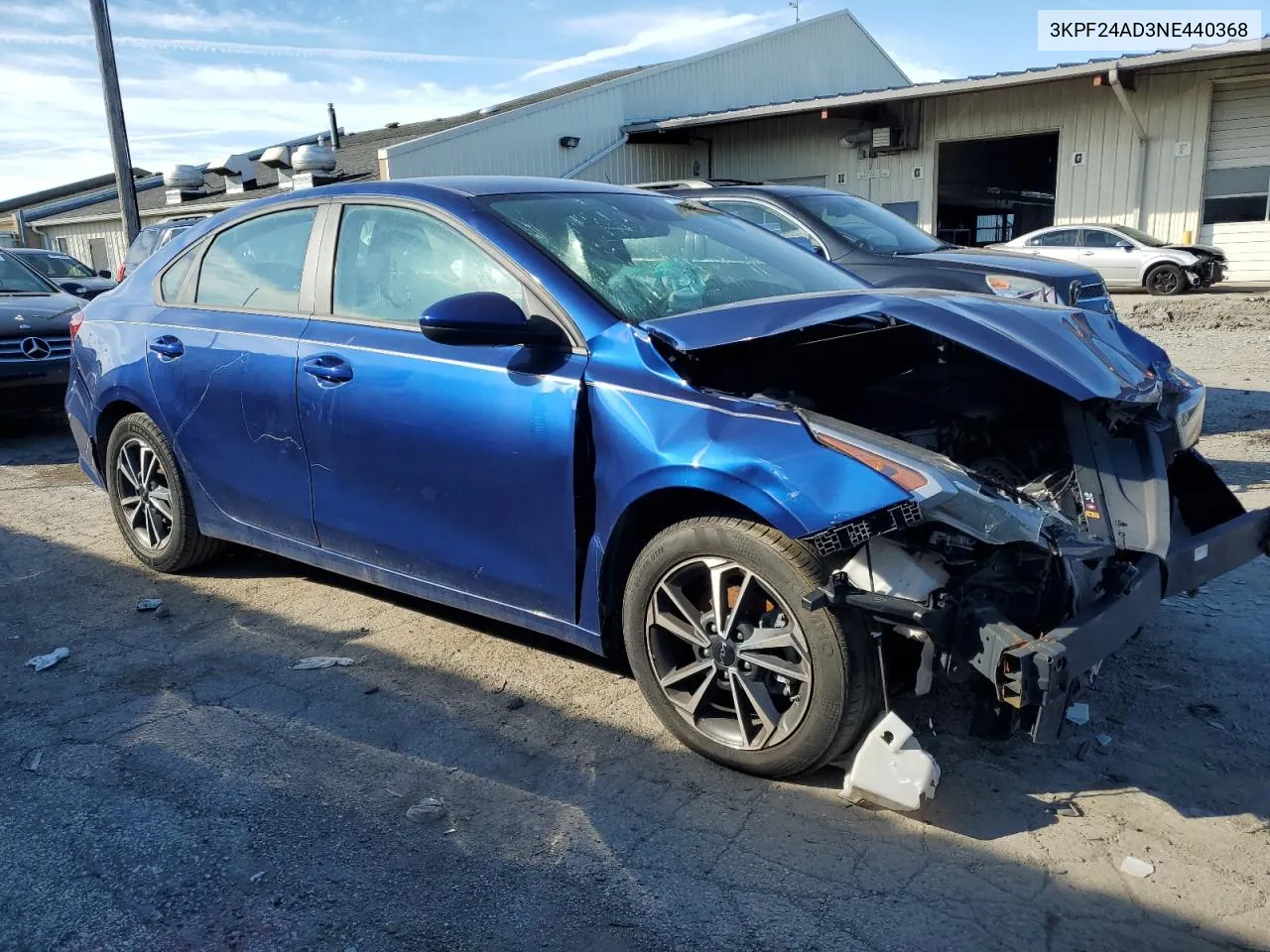 2022 Kia Forte Fe VIN: 3KPF24AD3NE440368 Lot: 69272474