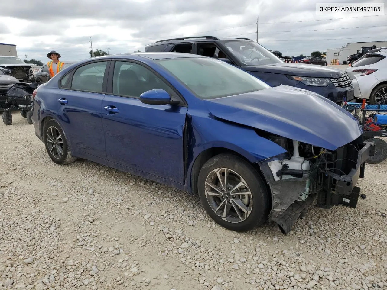 2022 Kia Forte Fe VIN: 3KPF24AD5NE497185 Lot: 69303284