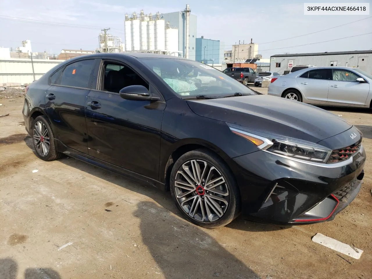 2022 Kia Forte Gt VIN: 3KPF44ACXNE466418 Lot: 69327694