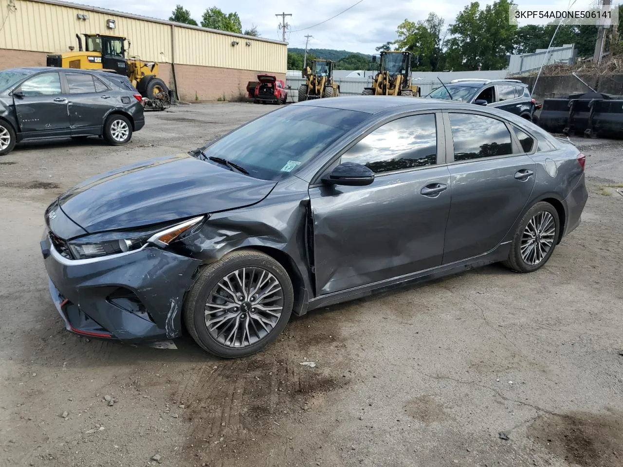 2022 Kia Forte Gt Line VIN: 3KPF54AD0NE506141 Lot: 69486284