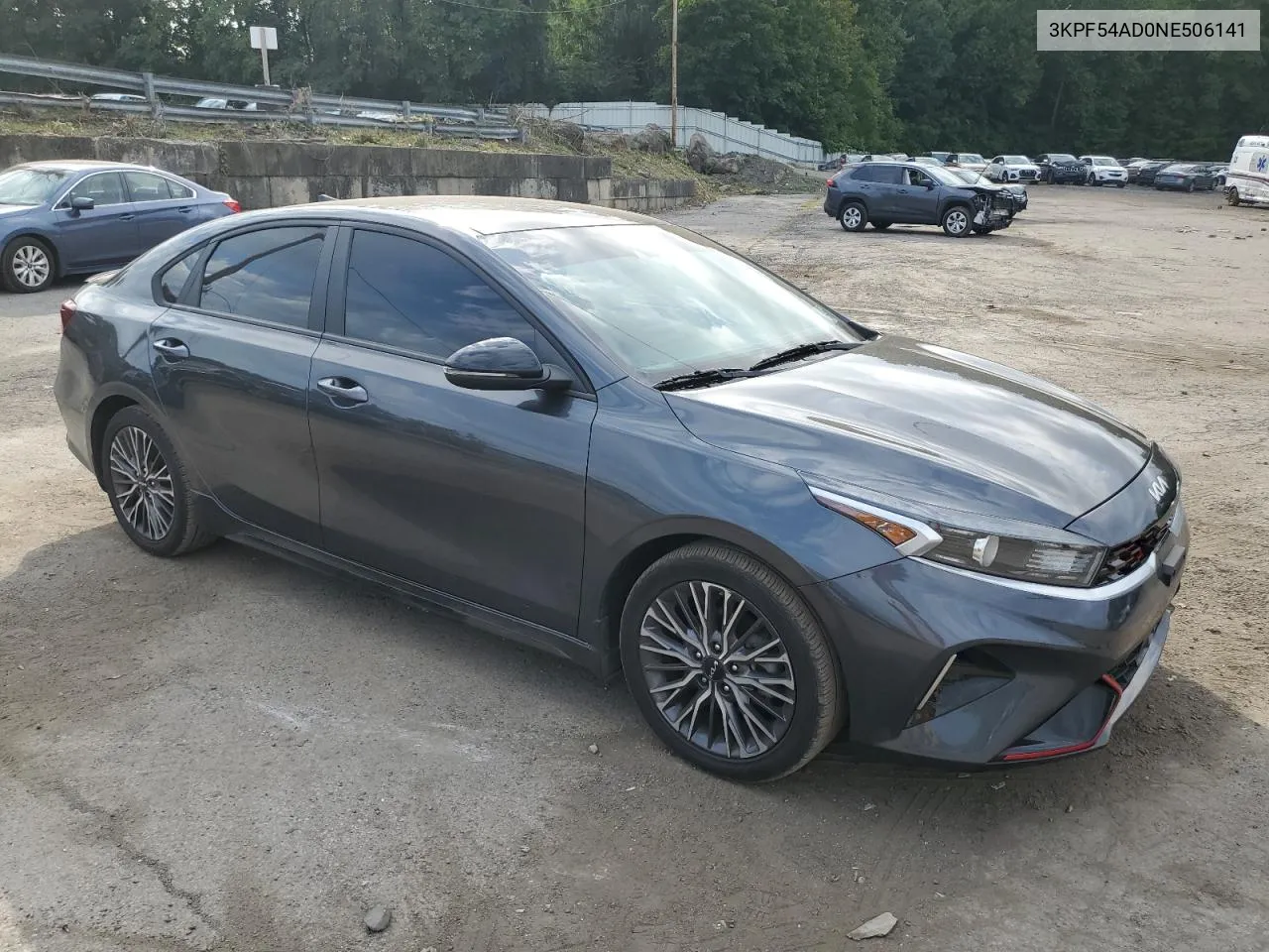 2022 Kia Forte Gt Line VIN: 3KPF54AD0NE506141 Lot: 69486284