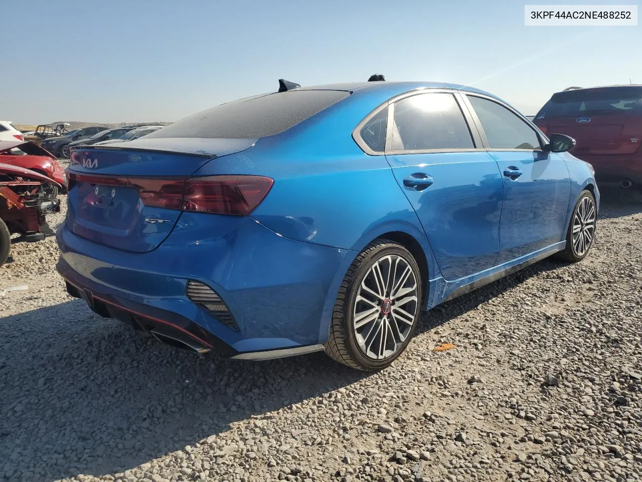 2022 Kia Forte Gt VIN: 3KPF44AC2NE488252 Lot: 69496454