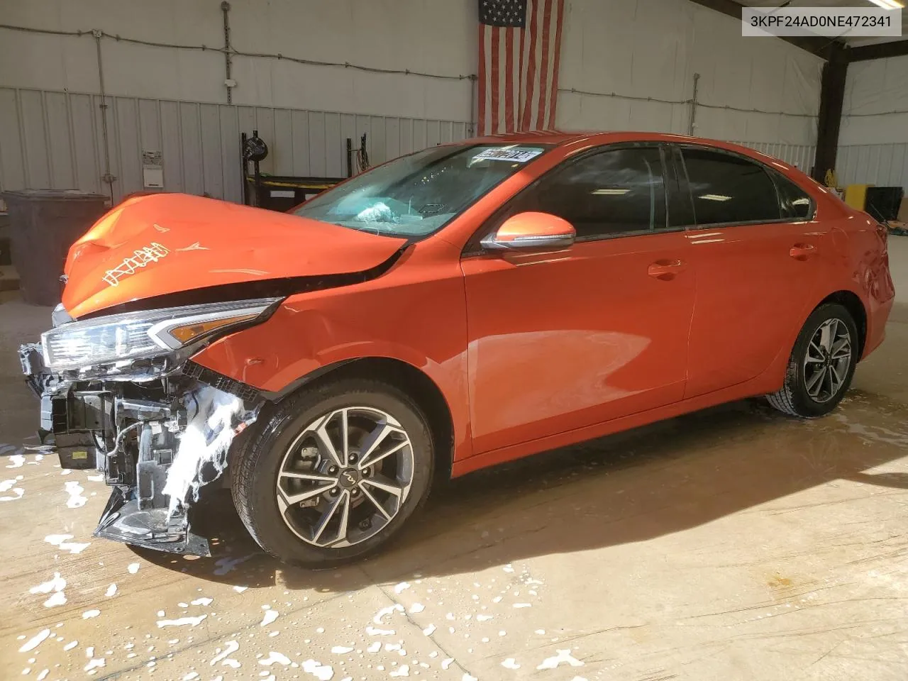 2022 Kia Forte Fe VIN: 3KPF24AD0NE472341 Lot: 69772014