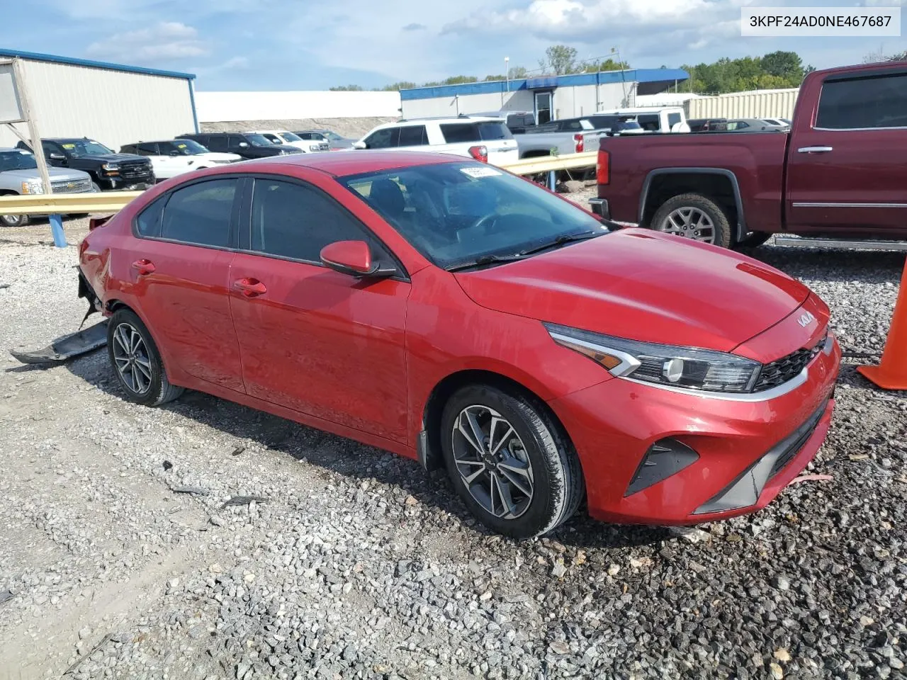 2022 Kia Forte Fe VIN: 3KPF24AD0NE467687 Lot: 69960774