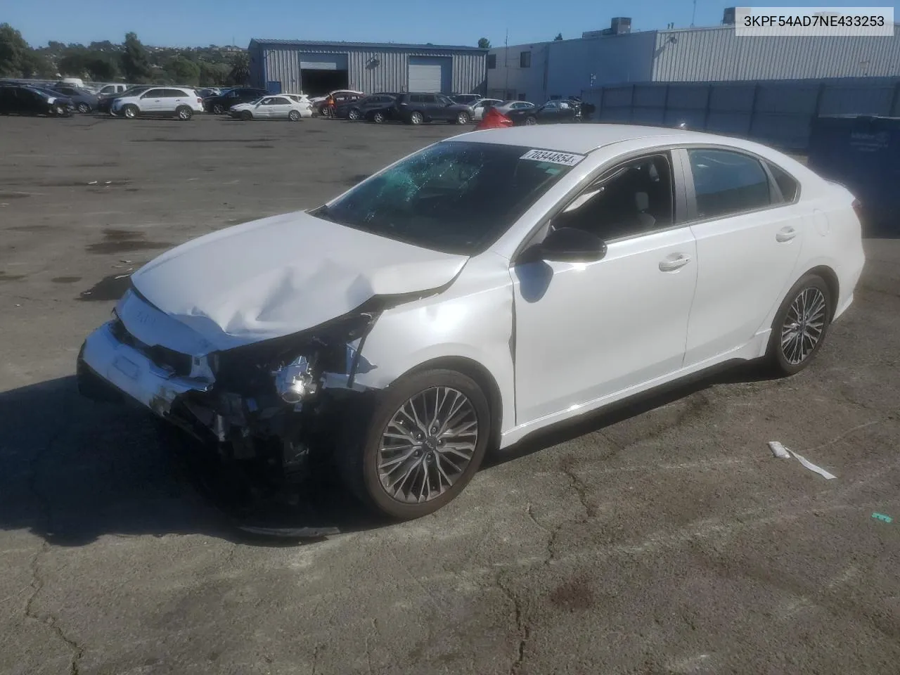 3KPF54AD7NE433253 2022 Kia Forte Gt Line