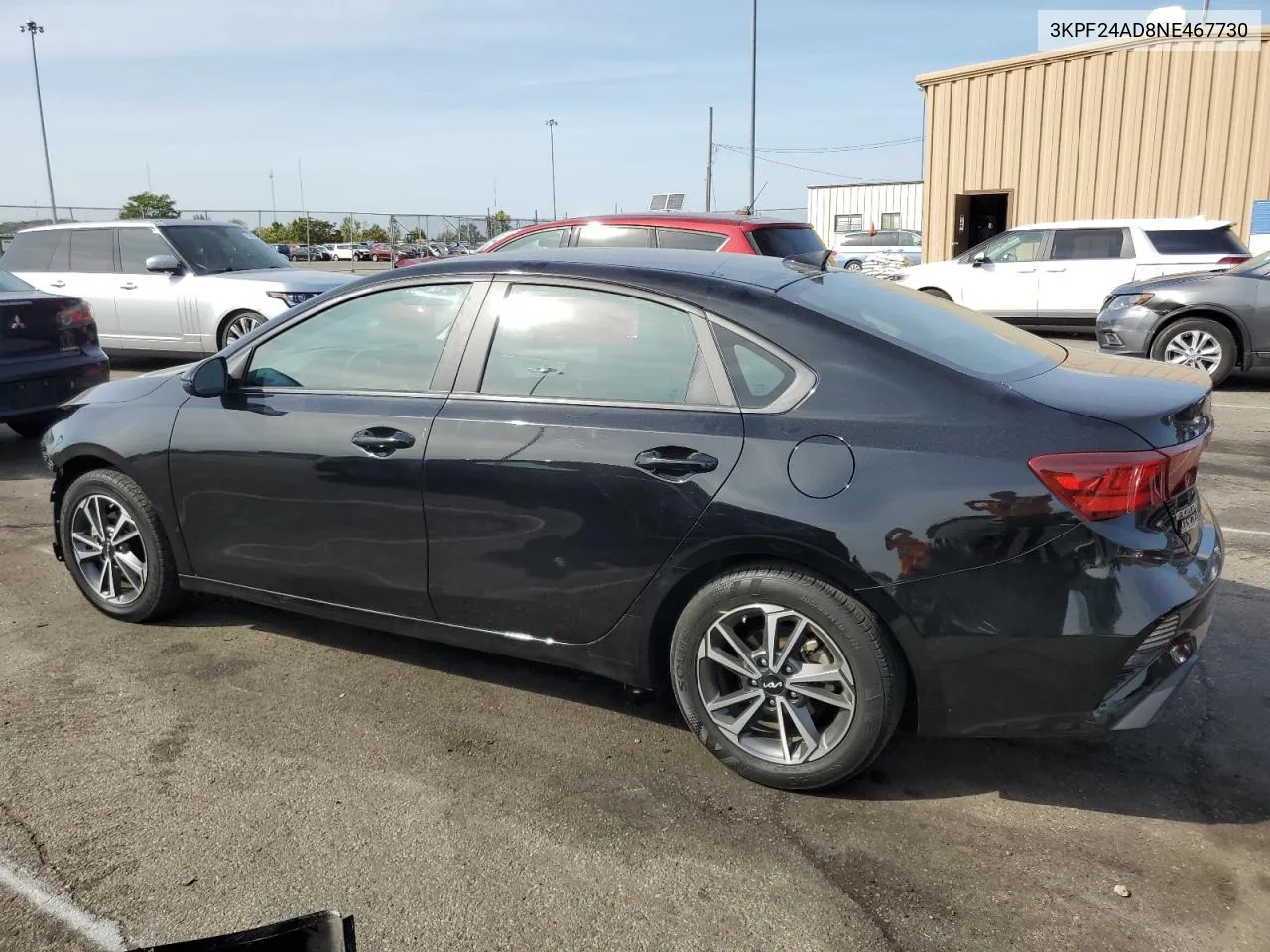 2022 Kia Forte Fe VIN: 3KPF24AD8NE467730 Lot: 70800054