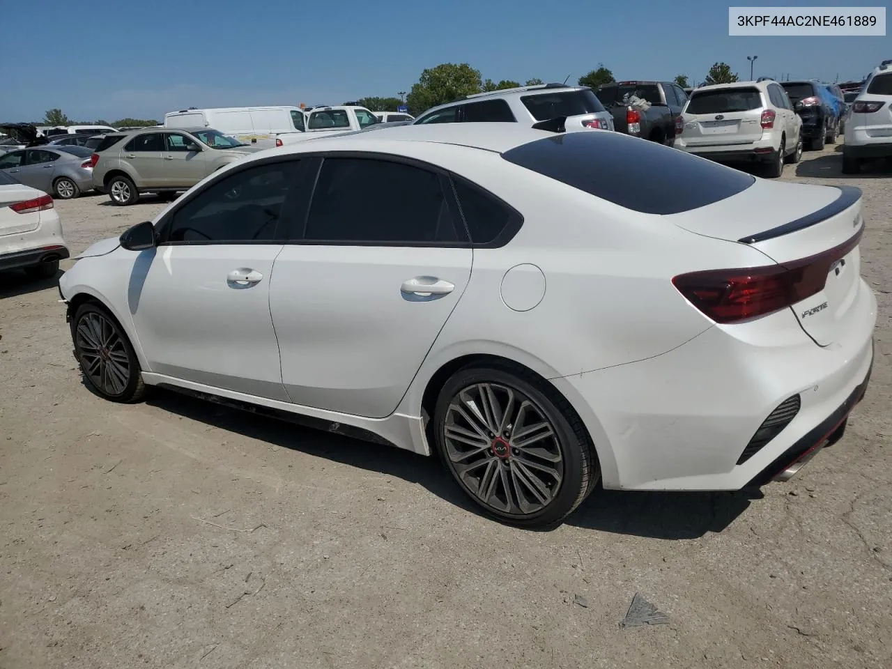 2022 Kia Forte Gt VIN: 3KPF44AC2NE461889 Lot: 71022154