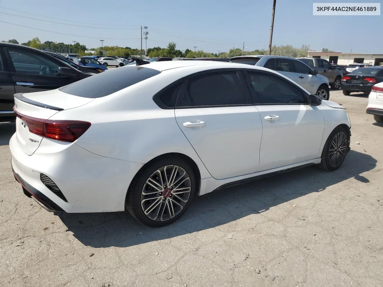 2022 Kia Forte Gt VIN: 3KPF44AC2NE461889 Lot: 71022154