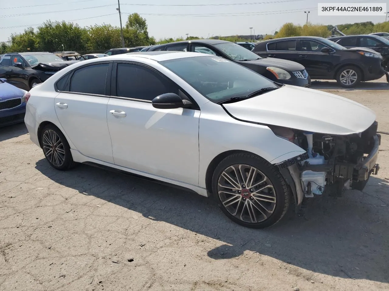 2022 Kia Forte Gt VIN: 3KPF44AC2NE461889 Lot: 71022154