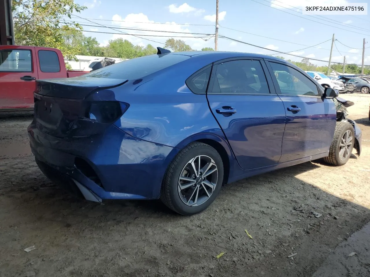 2022 Kia Forte Fe VIN: 3KPF24ADXNE475196 Lot: 71105214