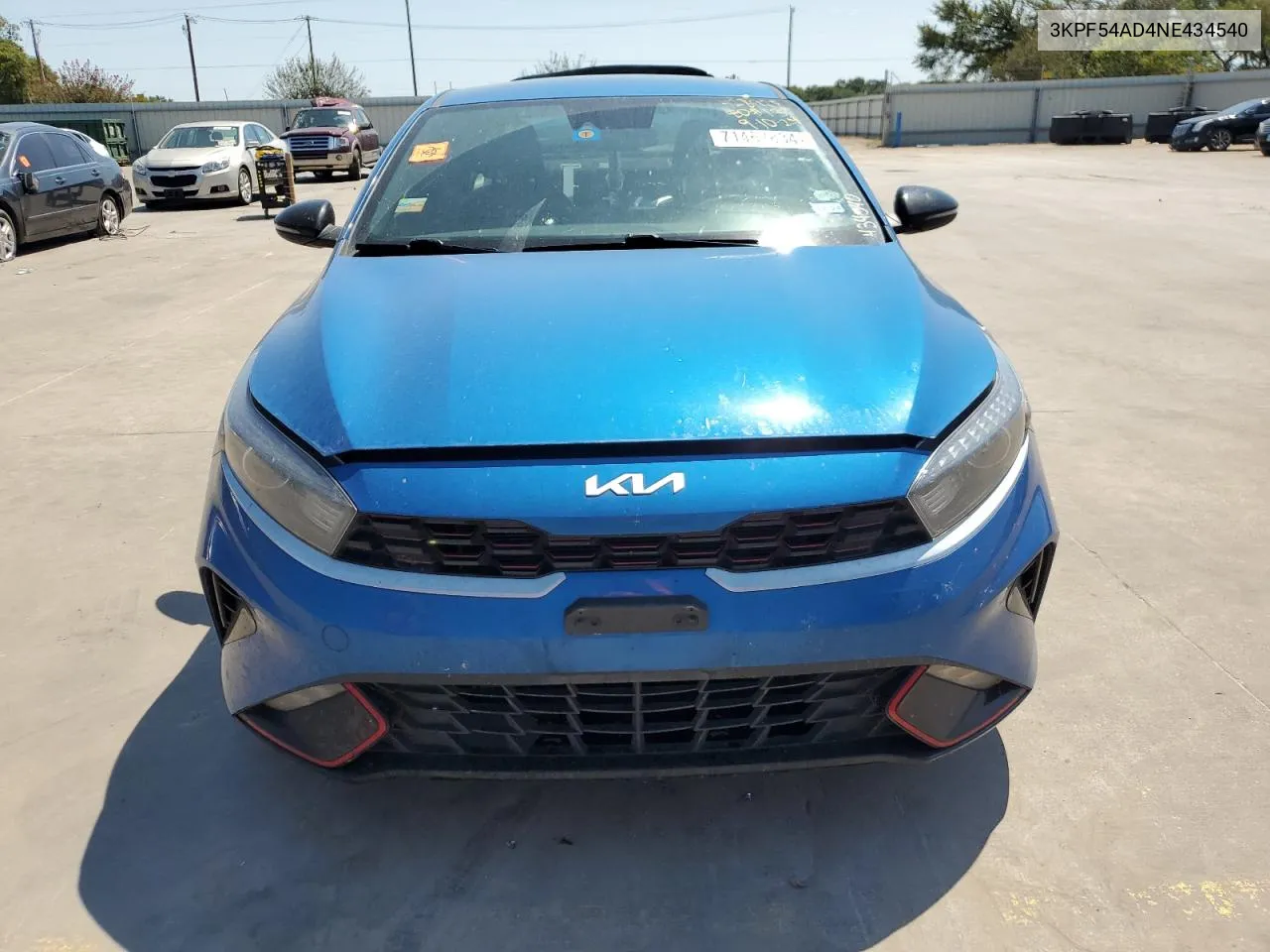 3KPF54AD4NE434540 2022 Kia Forte Gt Line