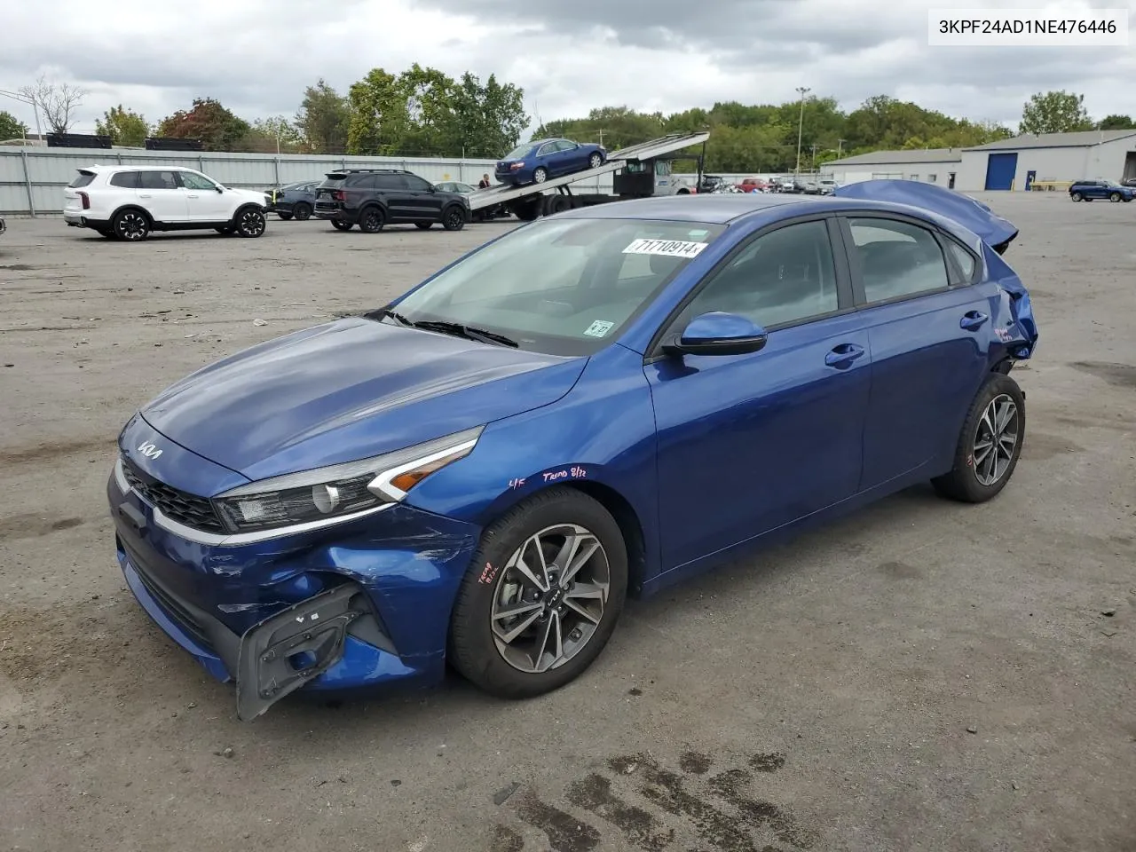 2022 Kia Forte Fe VIN: 3KPF24AD1NE476446 Lot: 71710914