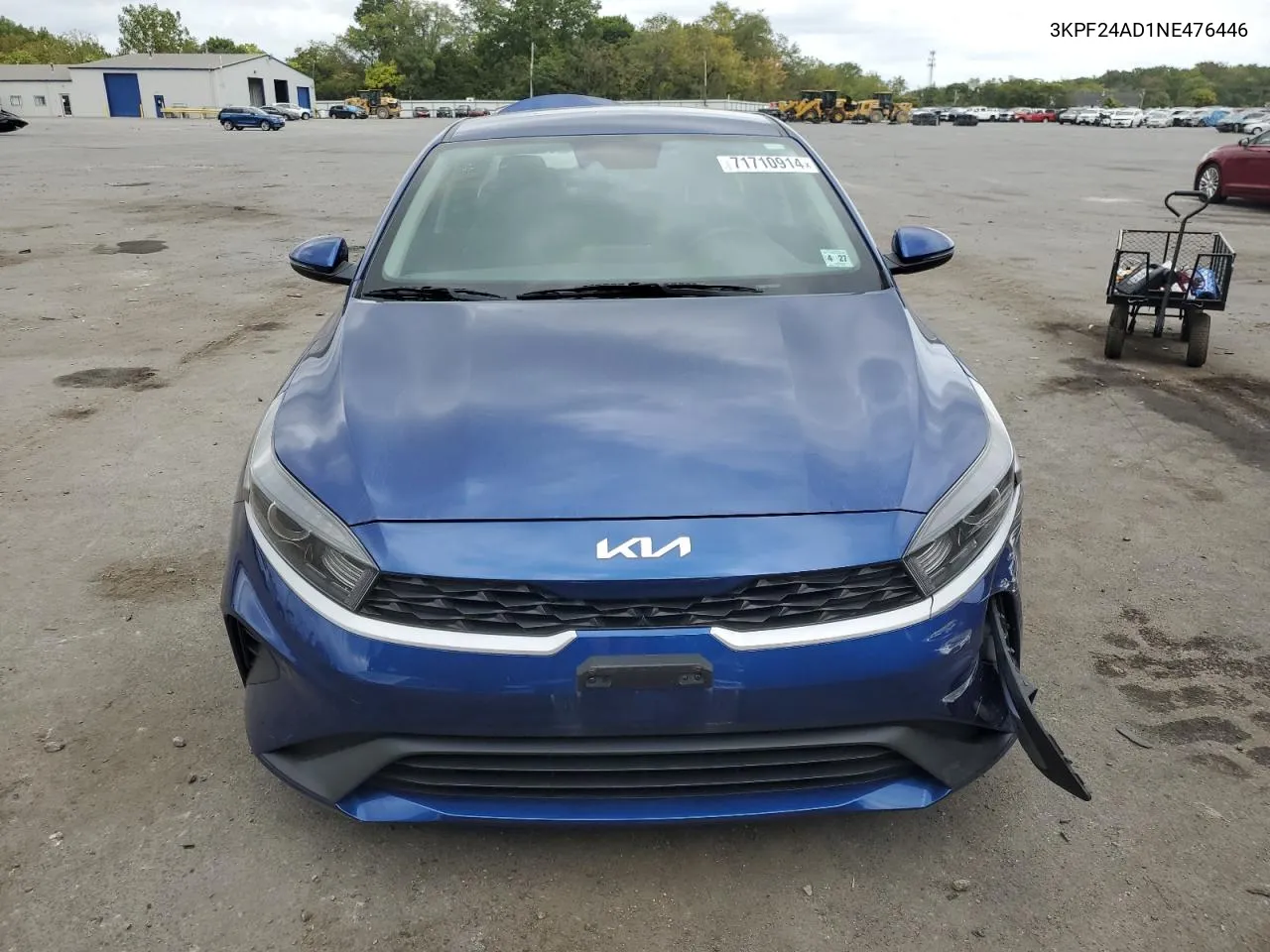 2022 Kia Forte Fe VIN: 3KPF24AD1NE476446 Lot: 71710914