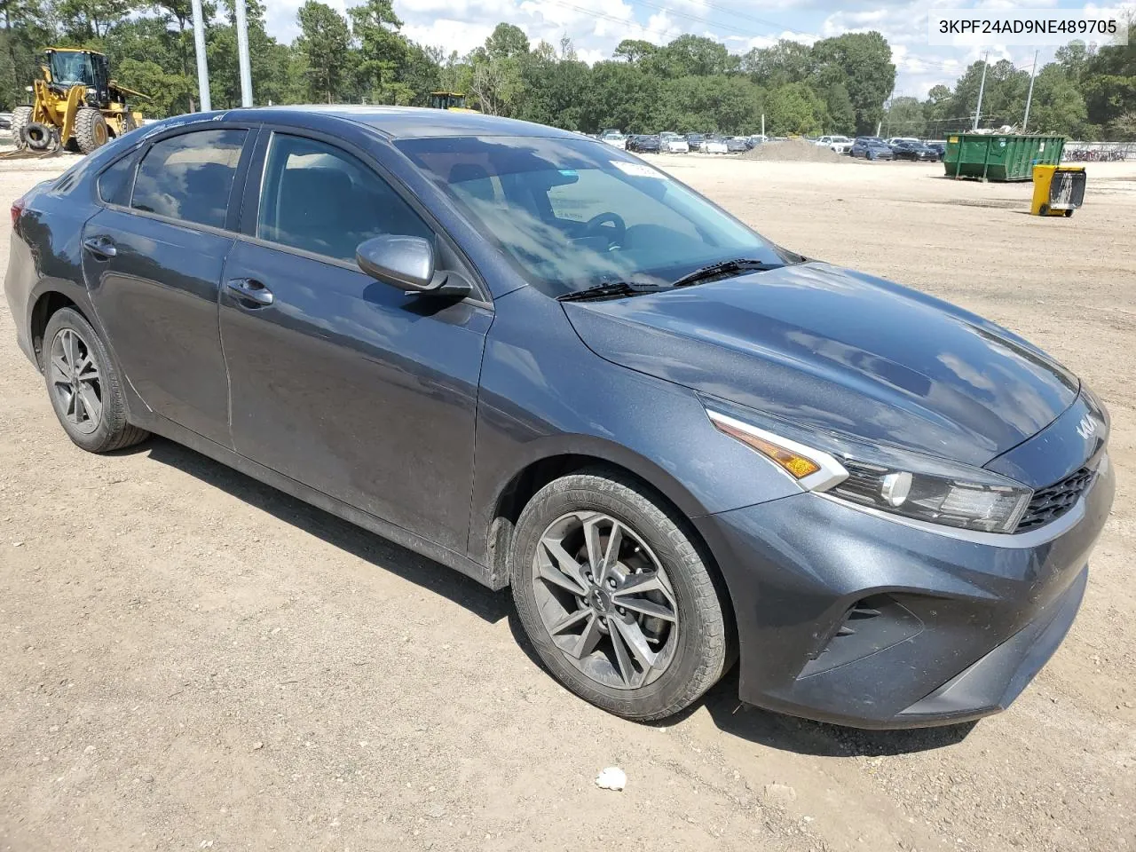 2022 Kia Forte Fe VIN: 3KPF24AD9NE489705 Lot: 71715694