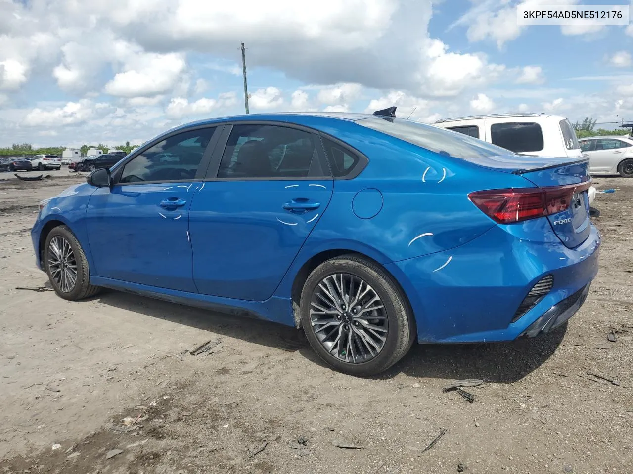 2022 Kia Forte Gt Line VIN: 3KPF54AD5NE512176 Lot: 71814314