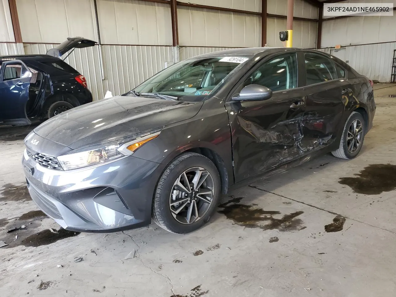 2022 Kia Forte Fe VIN: 3KPF24AD1NE465902 Lot: 71929104