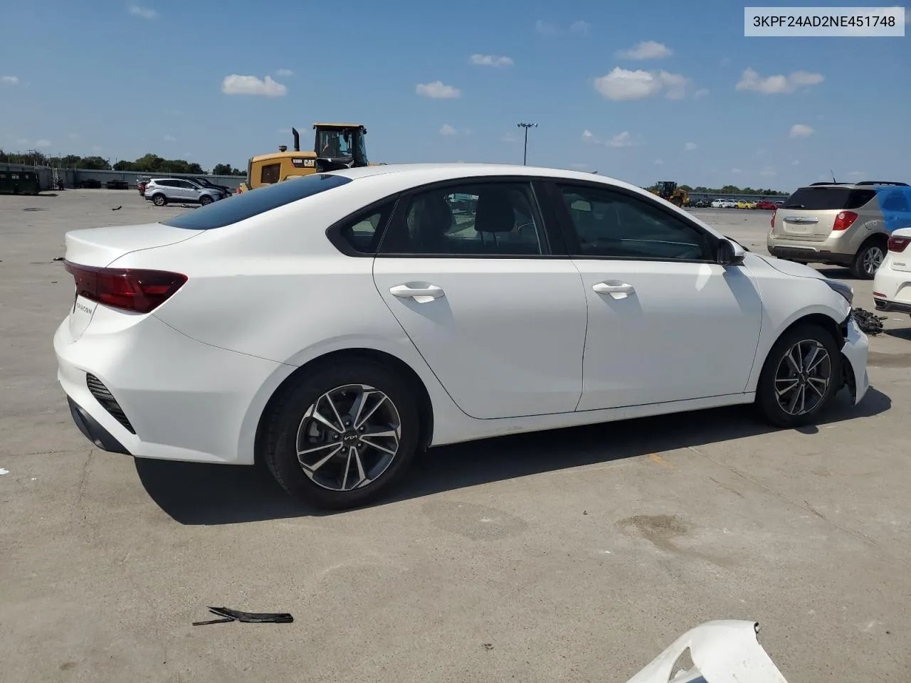 2022 Kia Forte Fe VIN: 3KPF24AD2NE451748 Lot: 72032864