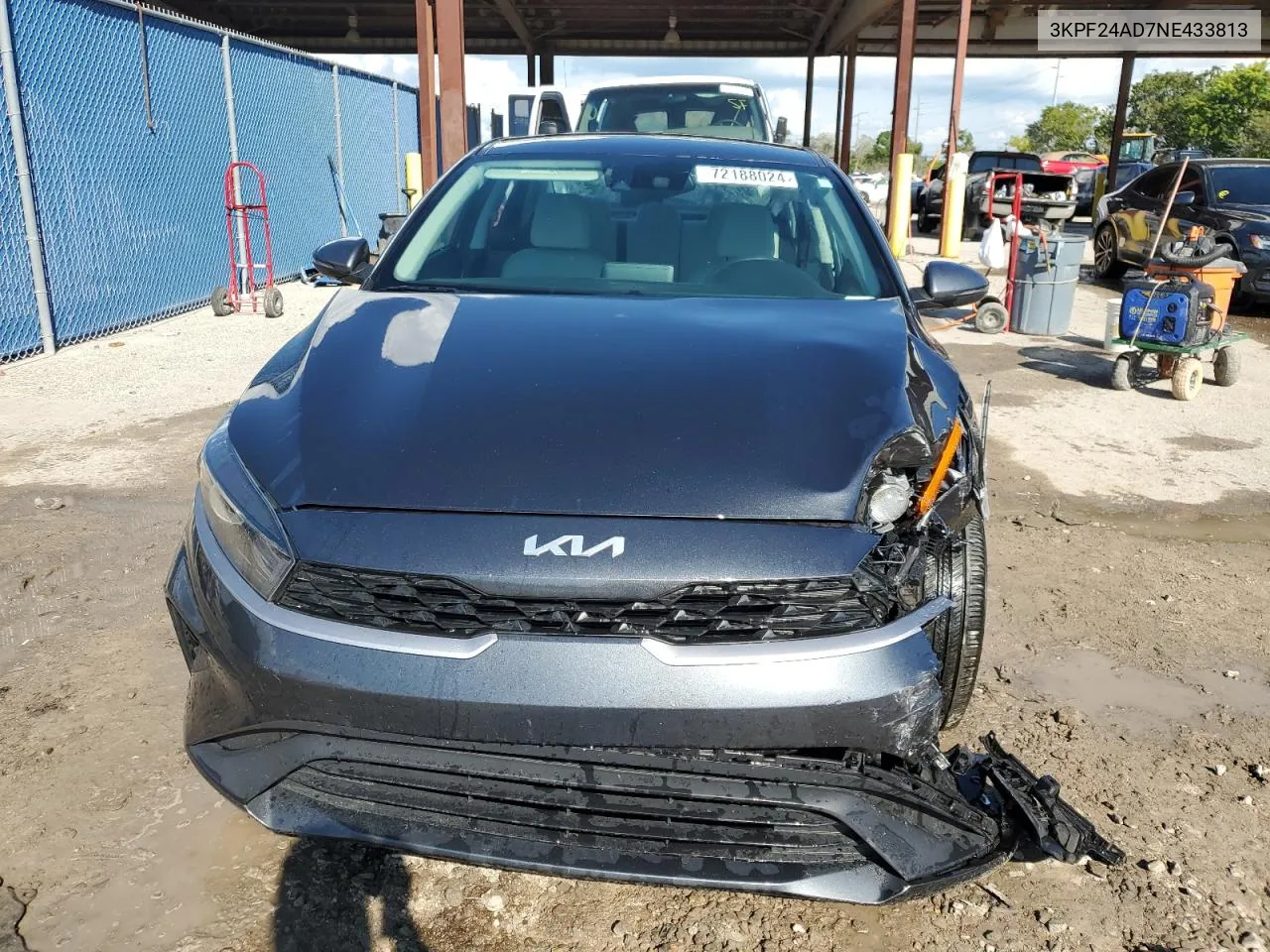 2022 Kia Forte Fe VIN: 3KPF24AD7NE433813 Lot: 72188024