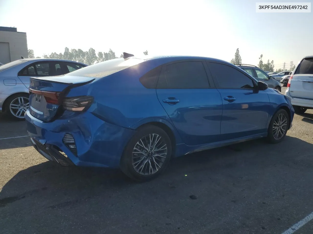 2022 Kia Forte Gt Line VIN: 3KPF54AD3NE497242 Lot: 72273274