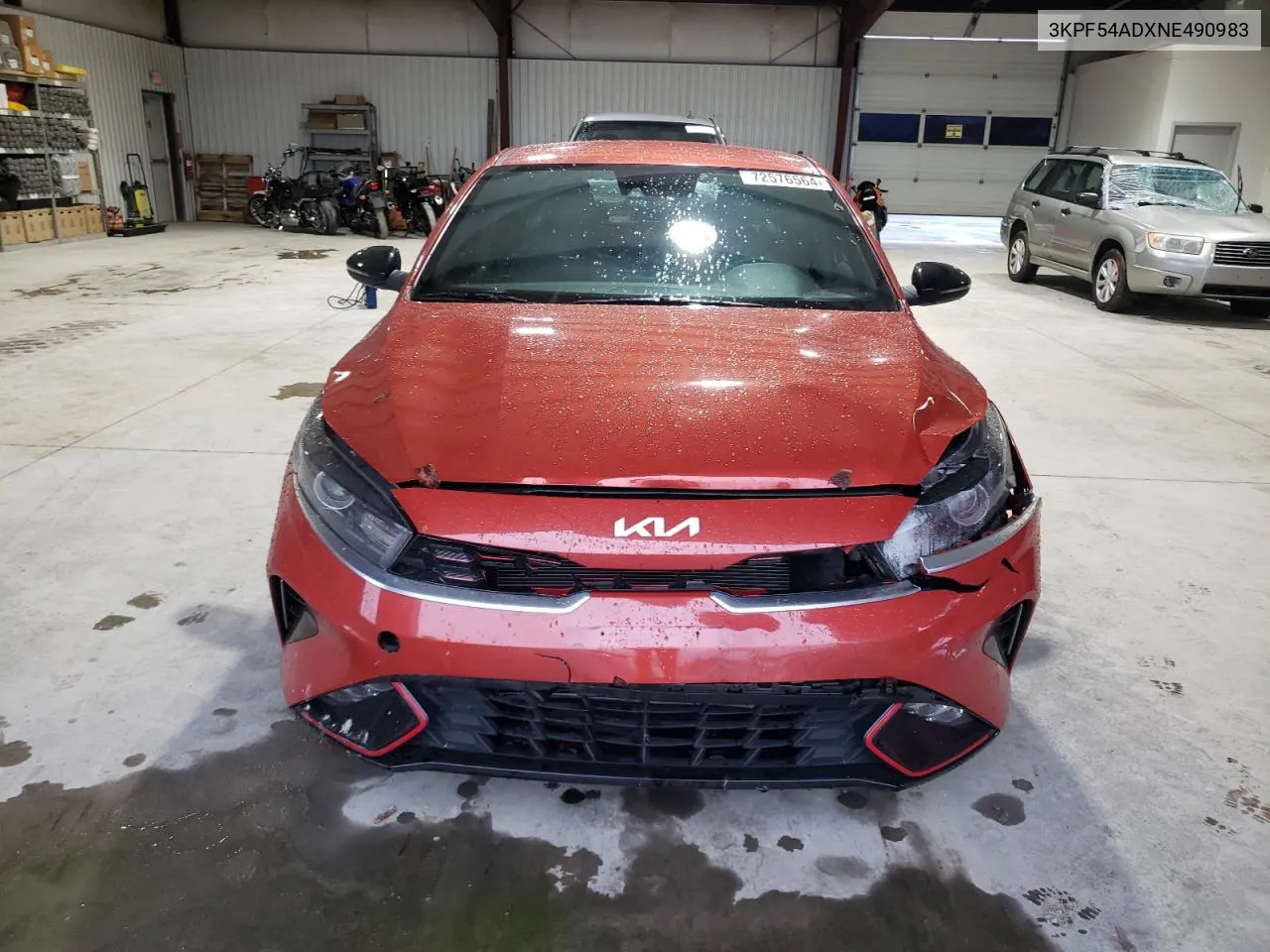 2022 Kia Forte Gt Line VIN: 3KPF54ADXNE490983 Lot: 72576564