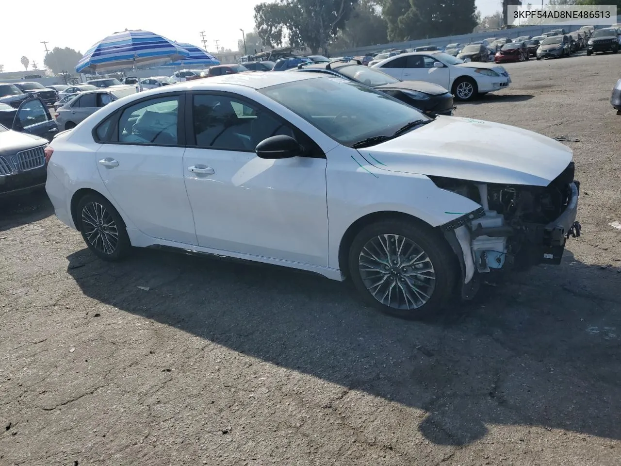 3KPF54AD8NE486513 2022 Kia Forte Gt Line