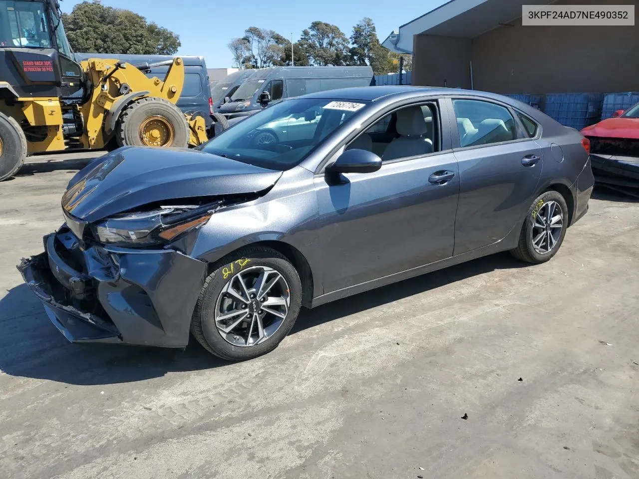 2022 Kia Forte Fe VIN: 3KPF24AD7NE490352 Lot: 72657764