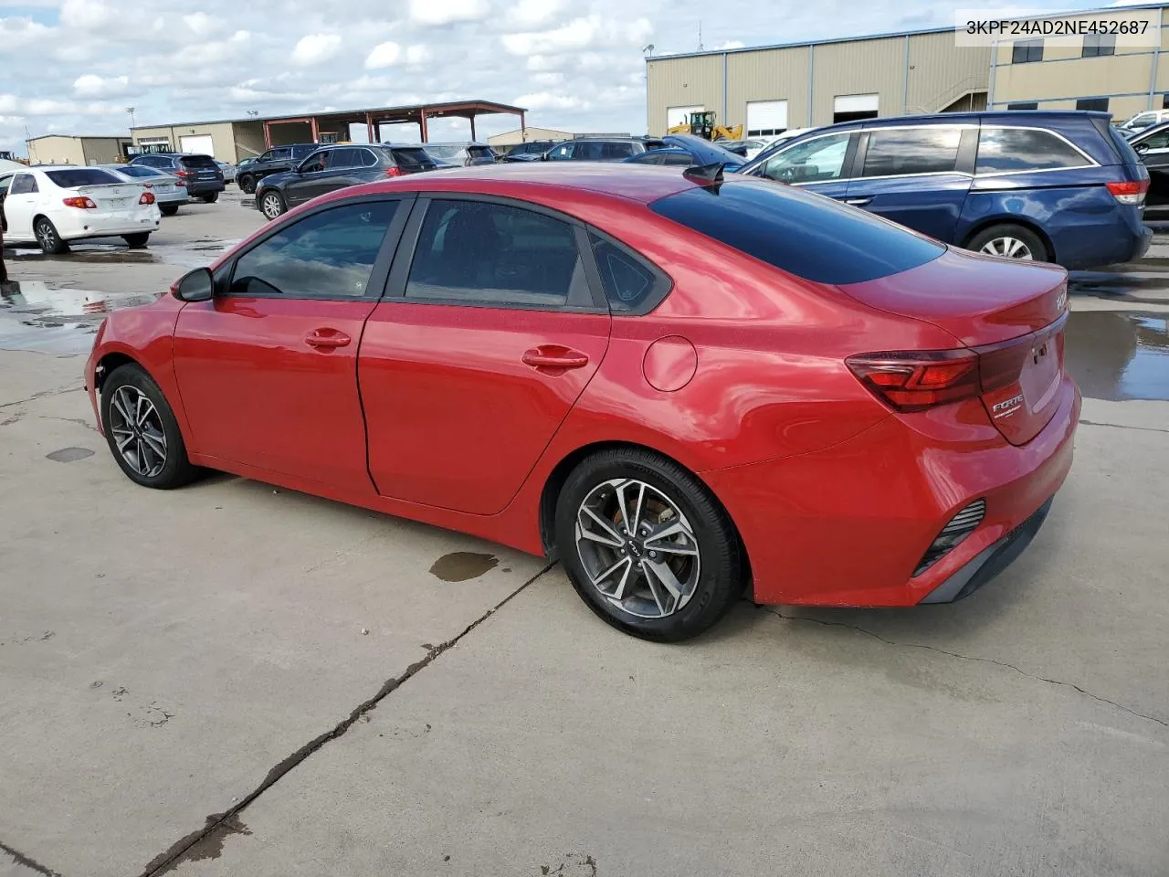 2022 Kia Forte Fe VIN: 3KPF24AD2NE452687 Lot: 72812254