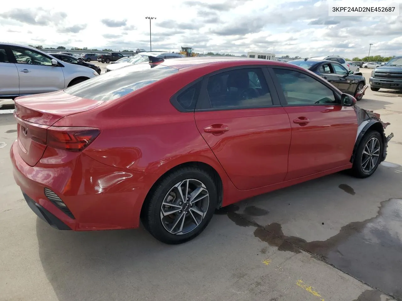 2022 Kia Forte Fe VIN: 3KPF24AD2NE452687 Lot: 72812254