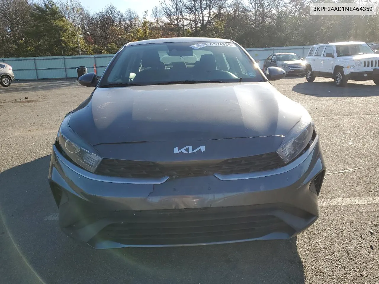 2022 Kia Forte Fe VIN: 3KPF24AD1NE464359 Lot: 72974834