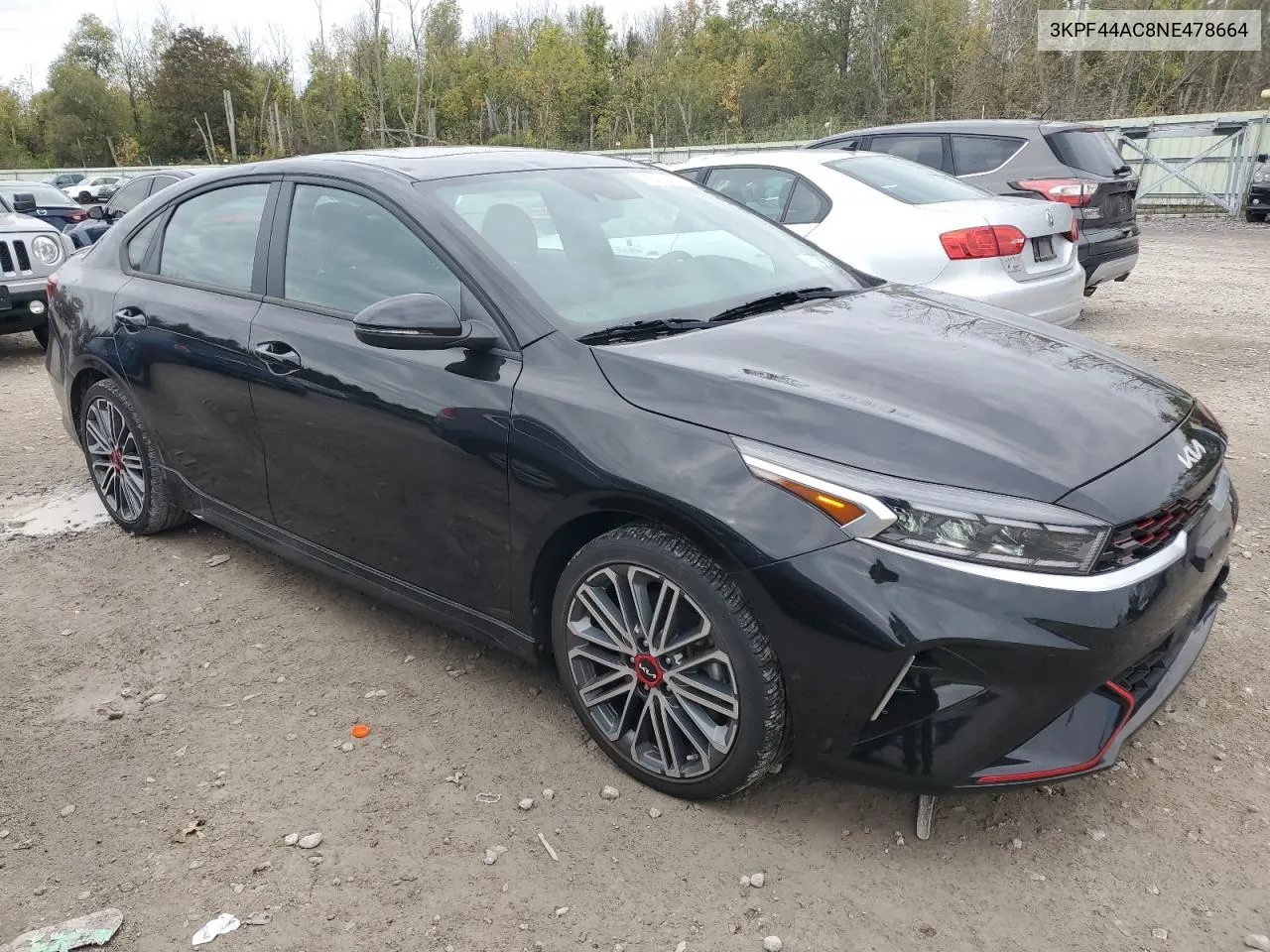 2022 Kia Forte Gt VIN: 3KPF44AC8NE478664 Lot: 73113654