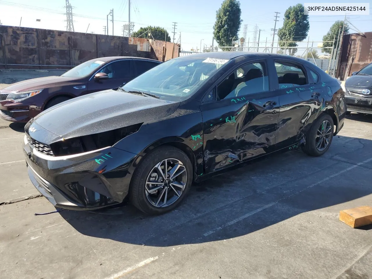 2022 Kia Forte Fe VIN: 3KPF24AD5NE425144 Lot: 73196734