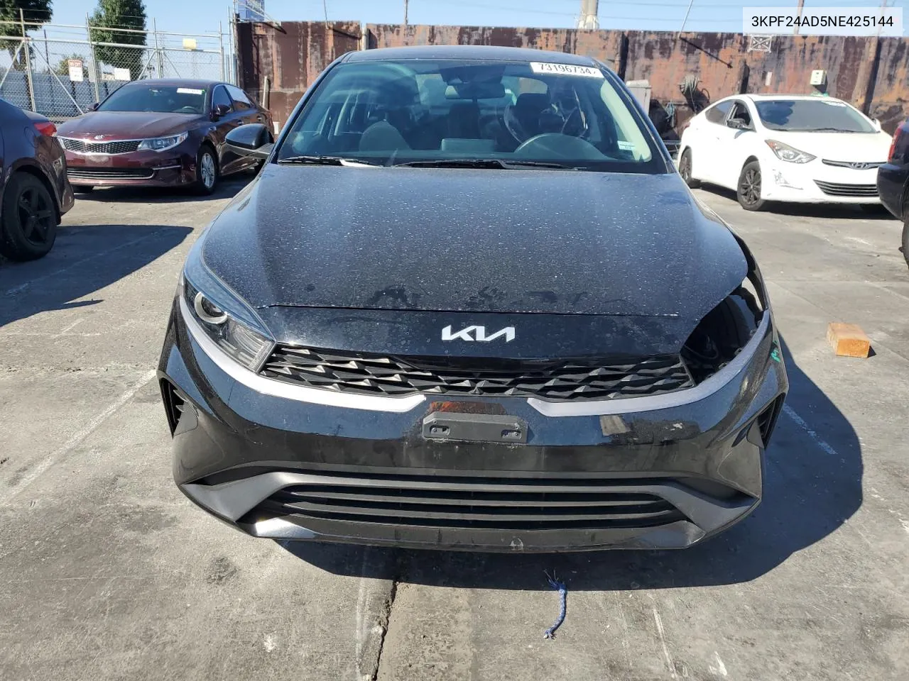 2022 Kia Forte Fe VIN: 3KPF24AD5NE425144 Lot: 73196734