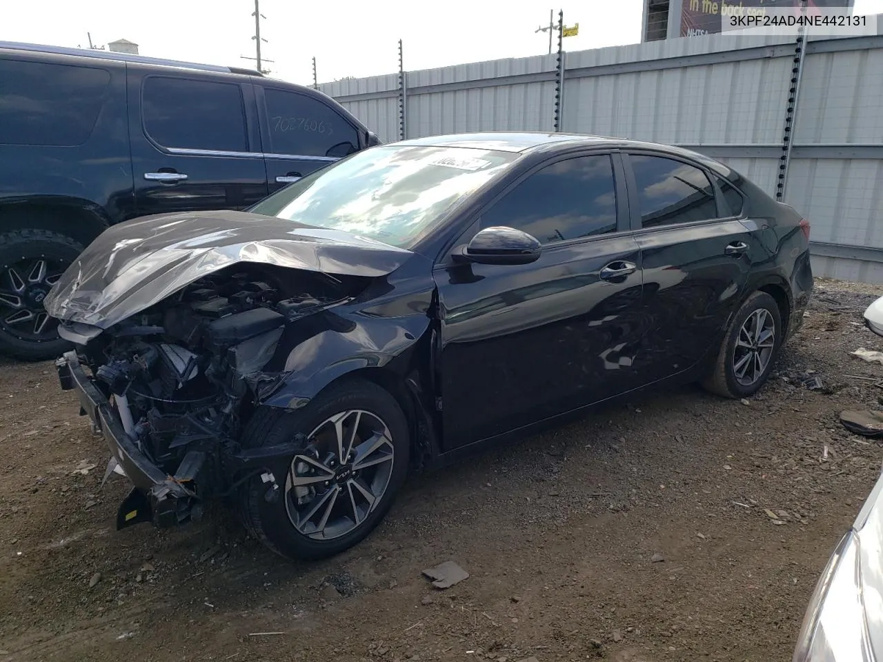 2022 Kia Forte Fe VIN: 3KPF24AD4NE442131 Lot: 74189014