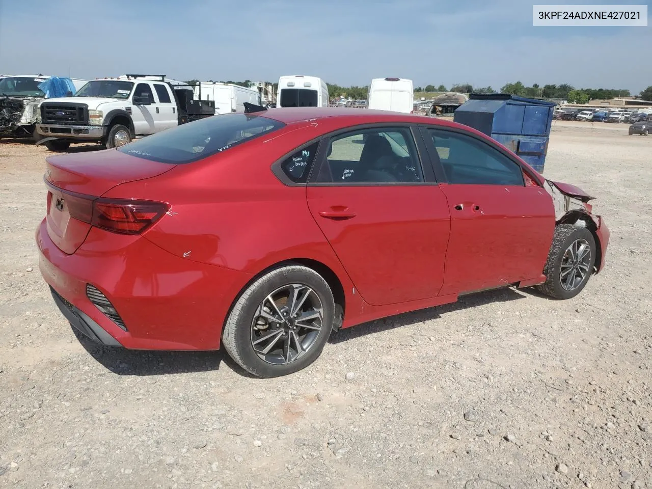 2022 Kia Forte Fe VIN: 3KPF24ADXNE427021 Lot: 74223024