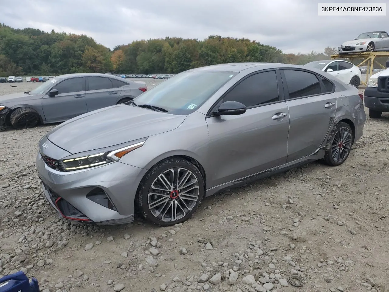 2022 Kia Forte Gt VIN: 3KPF44AC8NE473836 Lot: 74742984